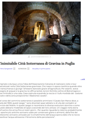 l’inimitabile città sotterranea di gravina in puglia - bariseranews_ - [bariseranews.it]
